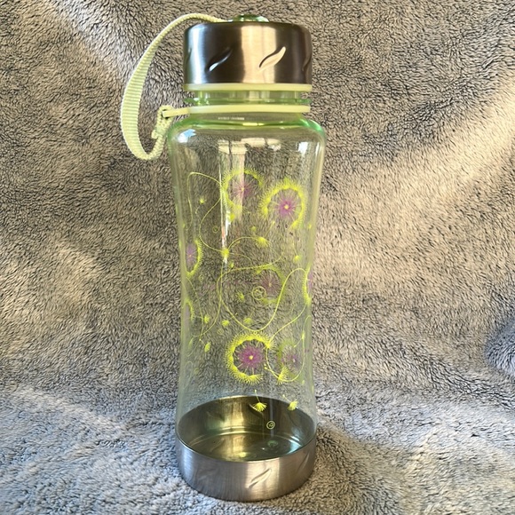 LULULEMON🍋22oz Clear Dandelions Printed Water Bottle - Picture 4 of 10